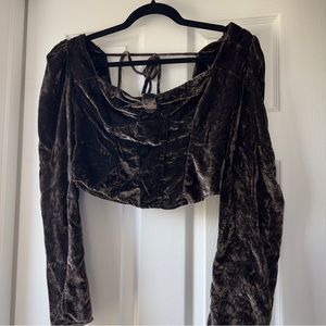 Free People Velvet Top